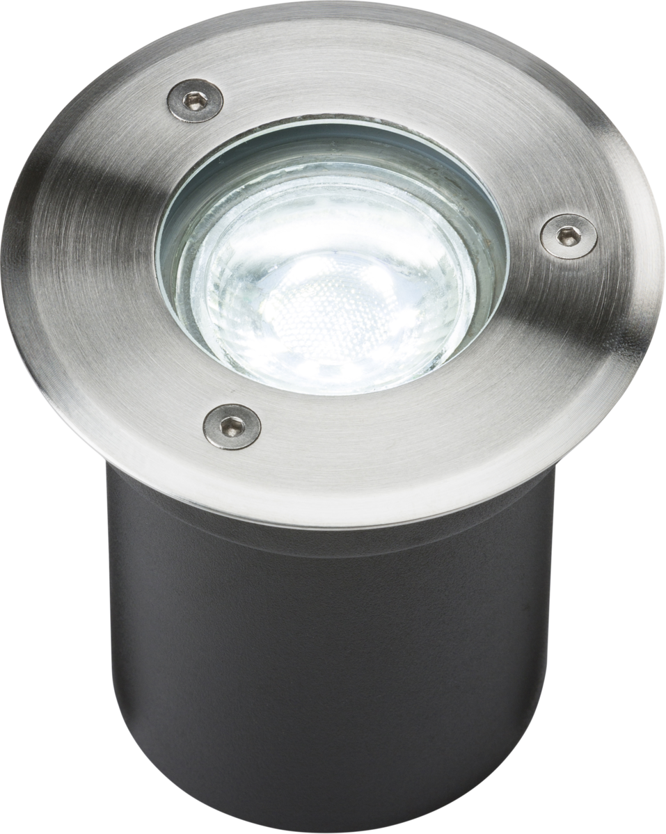 230V IP65 3W LED Stainless Steel Recessed Ground Light - 6000K - LEDGL3D image 0