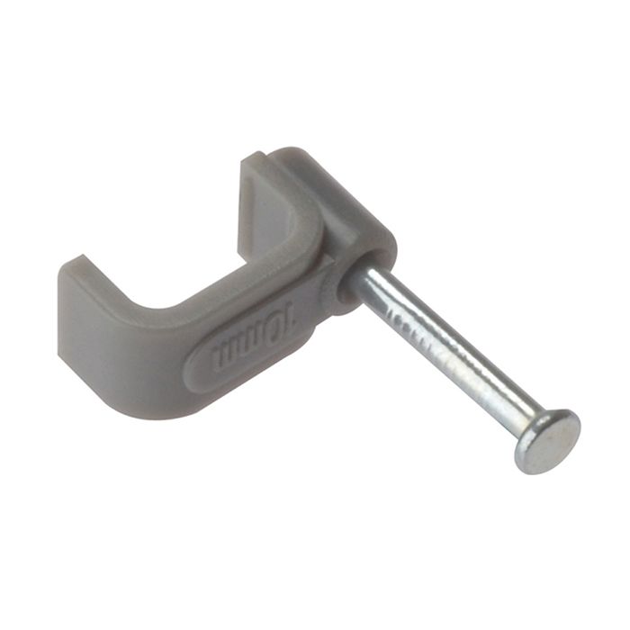 Cable Clip 10.0mm Twin & Earth (100 pack) Grey image 0