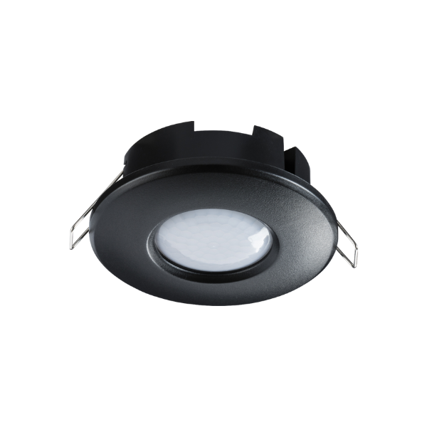 PIR Sensor IP20 360° 2 in 1  - Surface or Recess Mounting - Black image 0