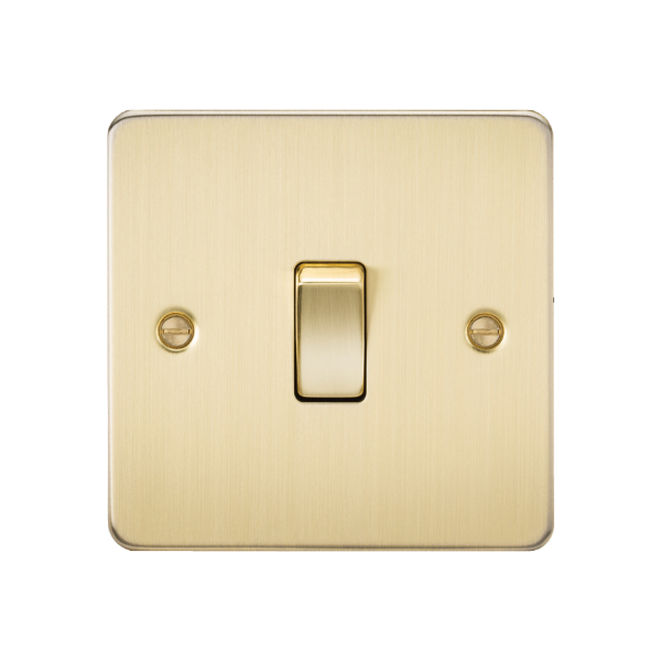 Brushed Brass 10AX 1G Intermediate Switch - FP1200BB image 0