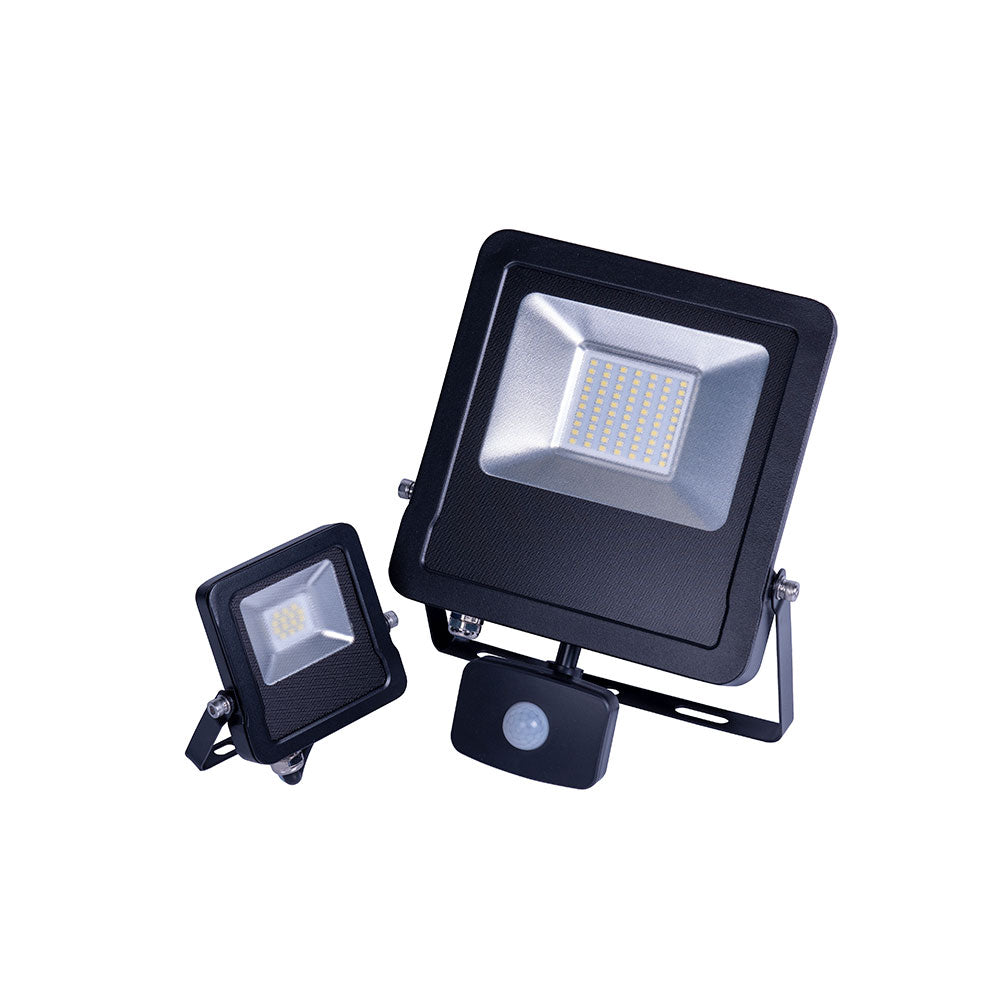 30w Slim Floodlight with PIR Sensor Tatton Slimline 4 Core Flex TA1-30CP image 0