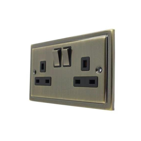 Regency Antique Brass Square Edge