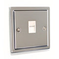 Regency Polished Chrome 1 Gang RJ45 Socket - R62PCW image 0