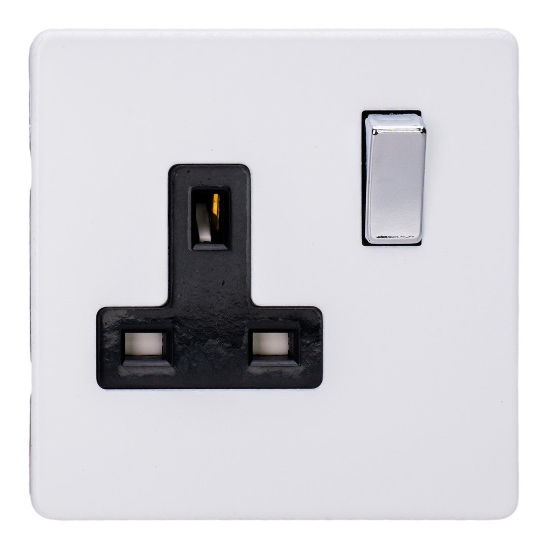 Varilight 1-Gang 13A Double Pole Switched Socket - XDY4BS.PD image 0