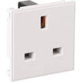 Euro Module Socket Outlet 13A White - IN023 image 0