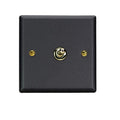 Varilight Vogue Matt Black 1-Gang 10A Intermediate Toggle Switch - XYT7V.MB image 0