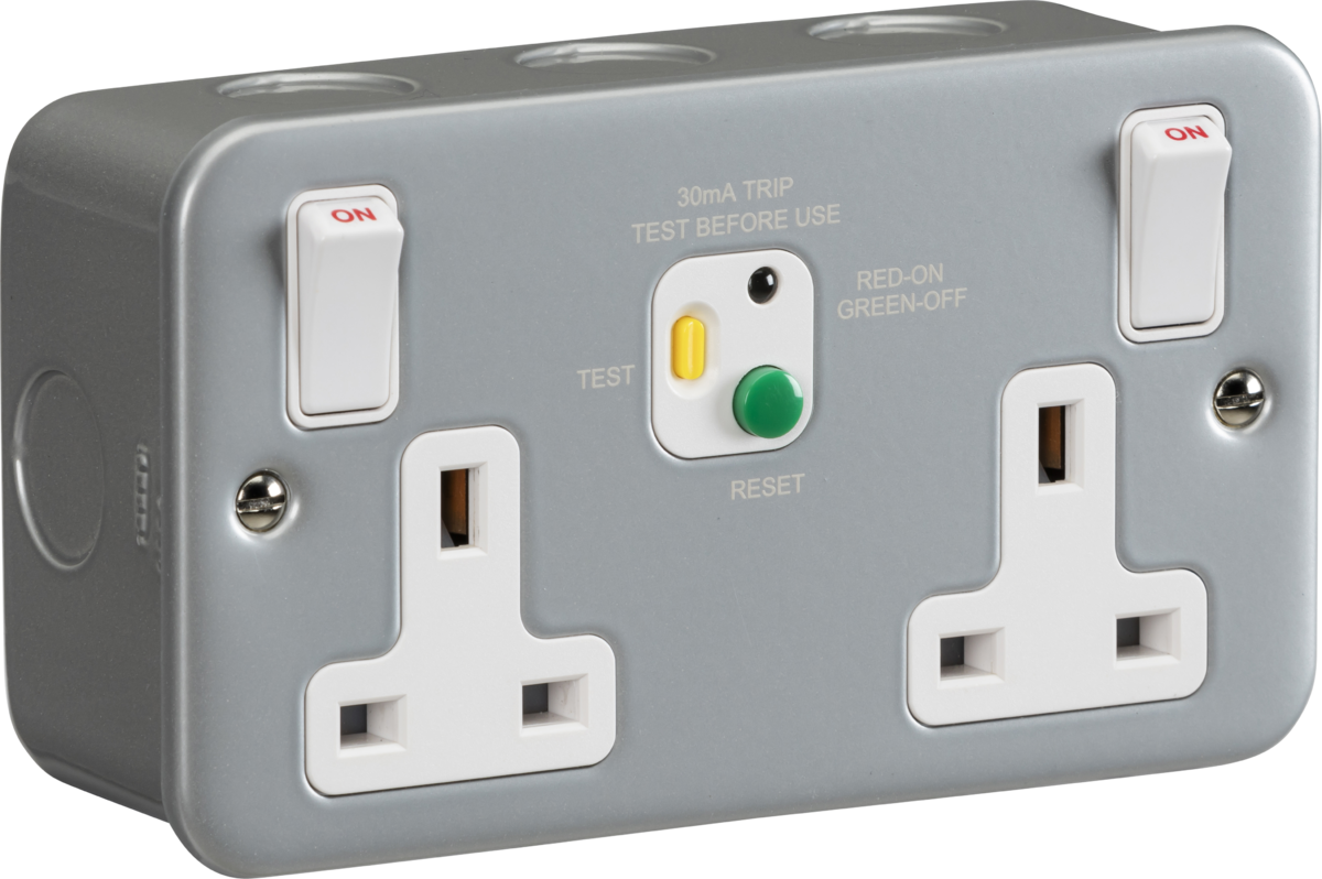13A 2G DP RCD Switched Socket - 30mA (Type A) - MC07RCD image 0