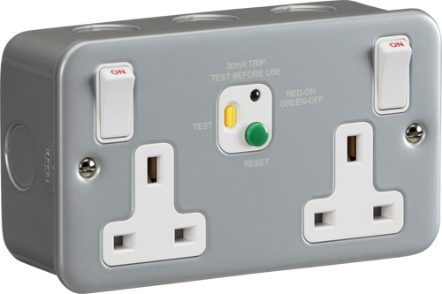 13A 2G DP RCD Switched Socket - 30mA (Type A) - MC07RCD image 0