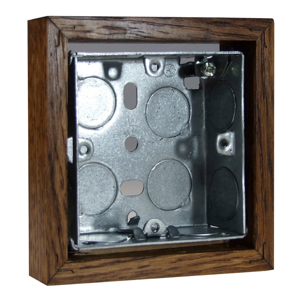 Varilight Kilnwood Single 25mm wall box surround - XKBOXSMO image 0