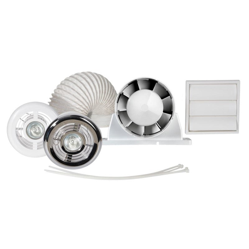 Aura 100T Shower Fan Light Kit With LED image 0