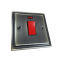 Antique Brass 45A Single Cooker Switch R52AB image 0