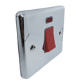 Polished Chrome 45A Single Cooker Switch - W52PCG image 0