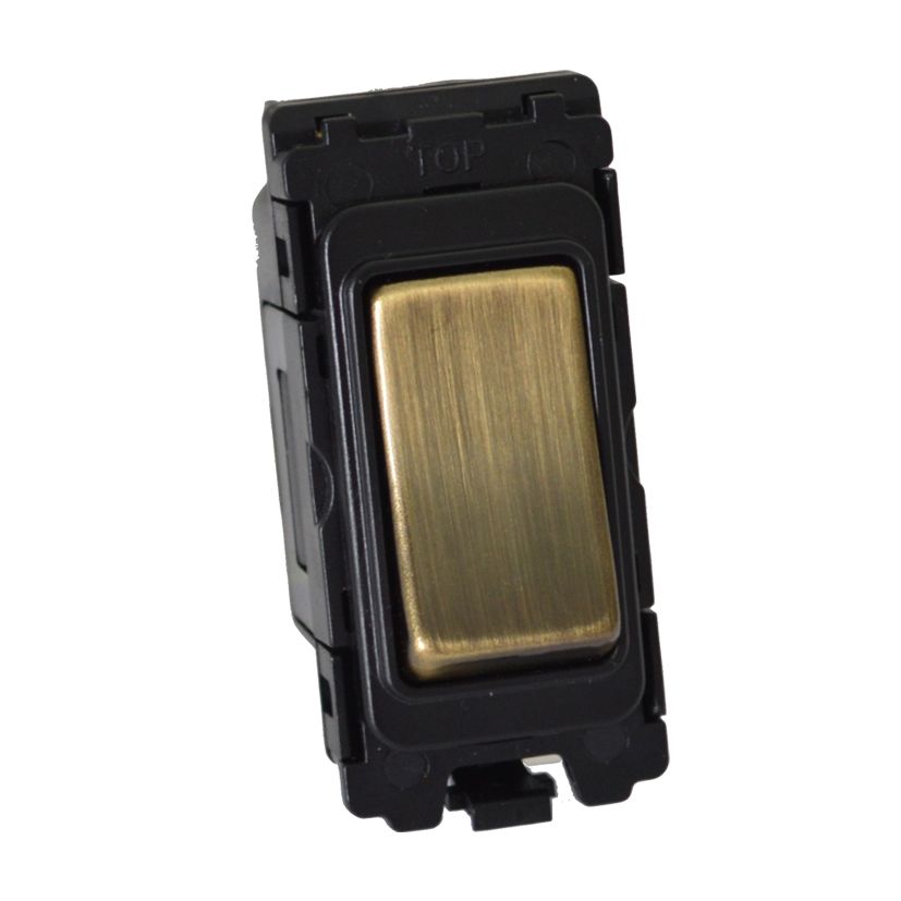 Antique Brass 20A Intermediate Grid Switch - GS05AB image 0