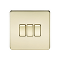 Polished Brass 10AX 3G 2-way Switch - SF4000PB image 0