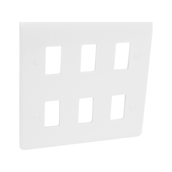 Studio 6 Gang Grid Switch - STGP6GW image 0