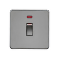 45A DP Switch with Neon (1G size) - Black Nickel SF81MNBN image 0