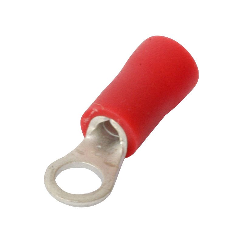 Ring Lug Connector 1.5mm x 3.7mm Red - 100pcs image 0