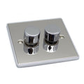 2 Gang 250W Dimmer Switch - UE11PCW image 0