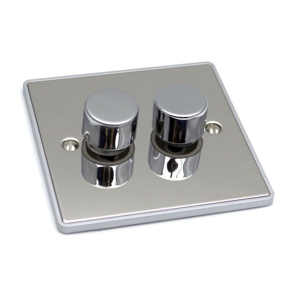 2 Gang 250W Dimmer Switch - UE11PCW image 0