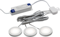 230V IP20 2.5W LED Dimmable Under Cabinet Lights in White - Pack of 3 - 4000K - UNDKIT3WCW image 0