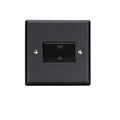 Varilight Vogue Matt Black 10A Fan Isolating Switch (3 Pole) - XYFIB.MB image 0