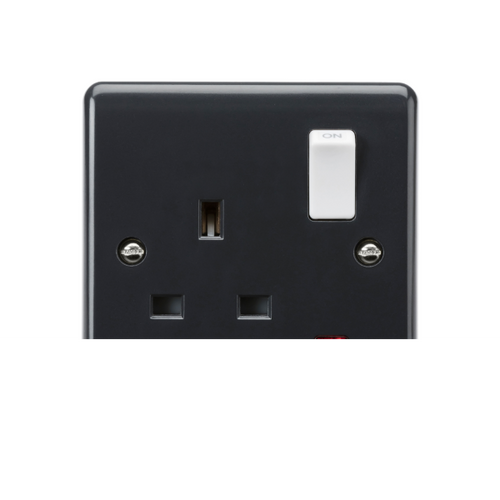 13A 1G DP Switched Socket with Neon [Part M compliant] image 0