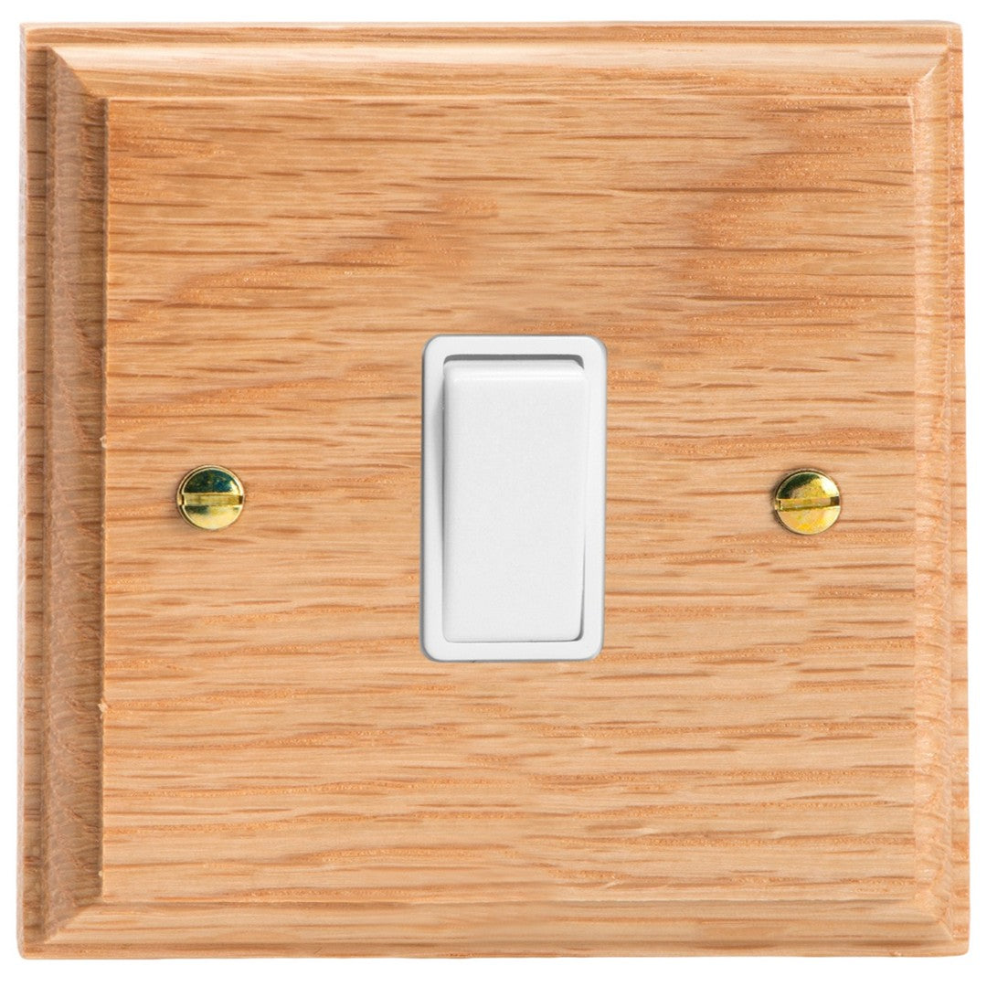 Varilight Kilnwood 1-Gang 10A Intermediate Rocker Switch - XK7OW image 0
