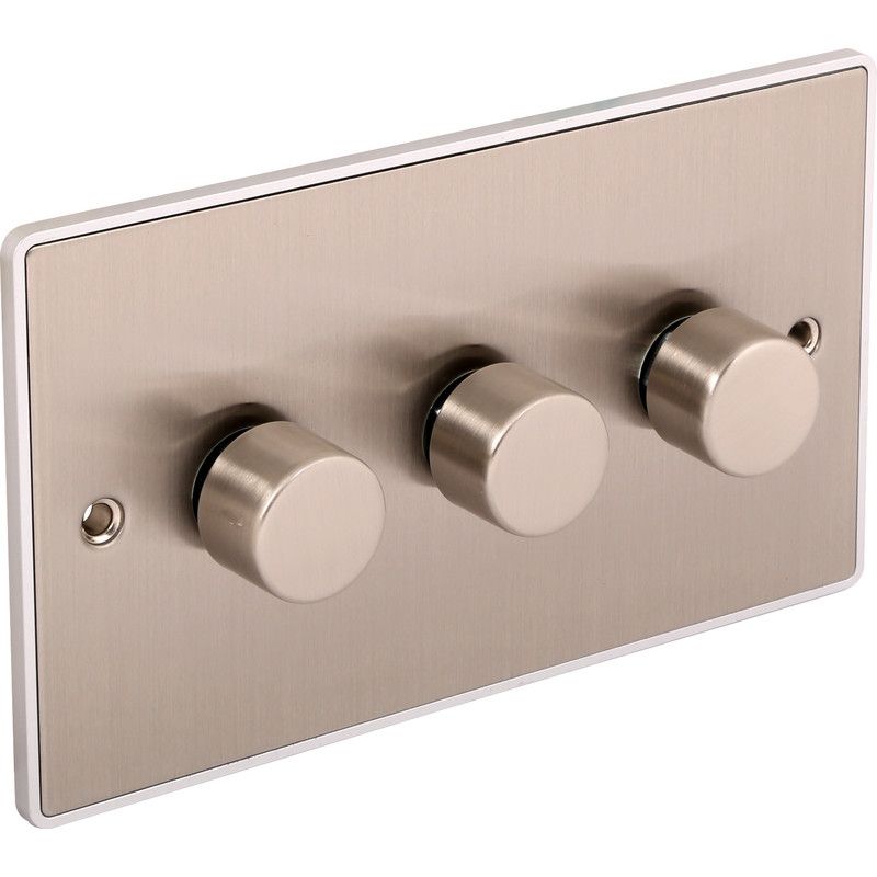 Urban Edge 3 Gang 250W Dimmer Switch - UE12BC image 0
