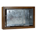 Varilight Kilnwood Double 25mm wall box surround - XKBOXDMO image 0