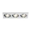 Ambar Tri Tilt Square Downlight Brushed Chrome - AMA3TSBC image 0