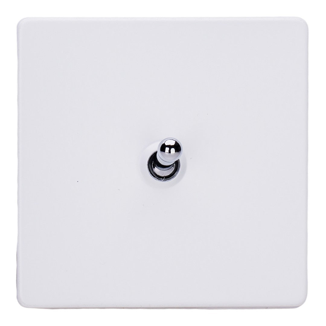 Varilight Primed 1-Gang 10A Intermediate Toggle Switch with Chrome Toggle - XDYT7S.PD image 0