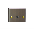 Urban Antique Brass 1-Gang TV Socket, Co-Axial XY8.AB image 0
