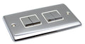 Definition Polished Chrome 4 Gang Quad 10a Light Switch - D04PCW image 0
