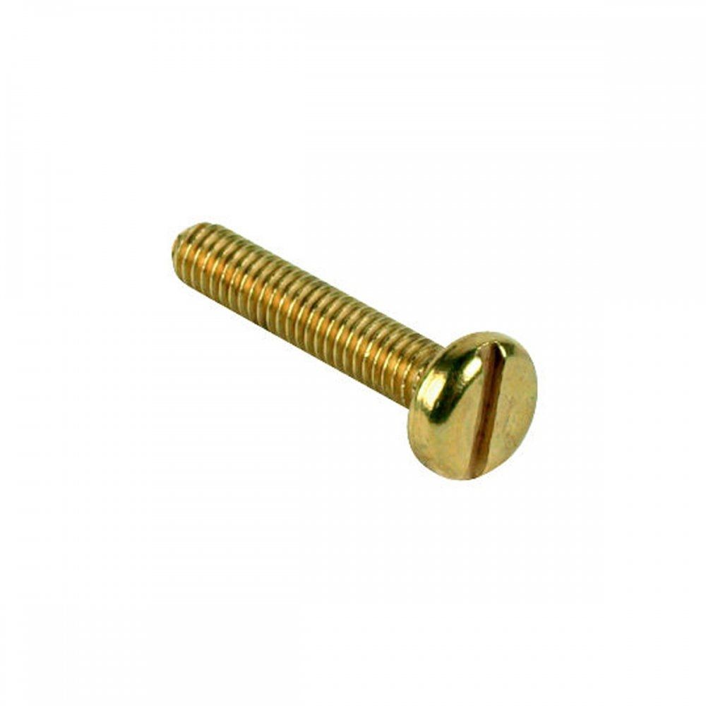 Pan Head Brass Screw M4 x 12 - Pack of 100 image 0