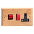 Varilight Kilnwood 45A Cooker Panel with 13A Double Pole Switched Socket - XK45POB image 0