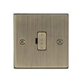 Antique Brass 13A Fused Spur Unit - CS6AB image 0