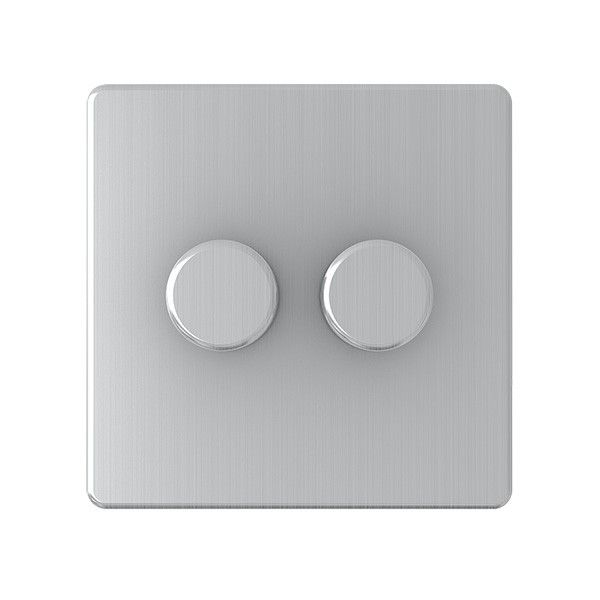 2 Gang 400W Dimmer Switch - SG23BCB image 0