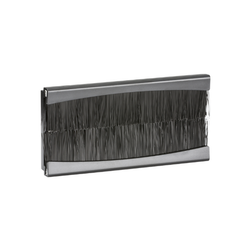 3/4 Gang Black Brush Module - IN032 image 0