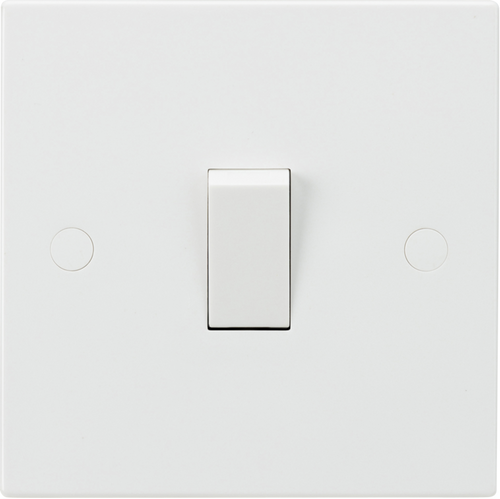 1 Gang Single 10a Light Switch Square Edge -  SN2000 image 0