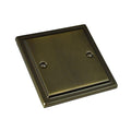 Antique Brass Single Blanking Plate R49AB image 0