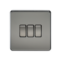 Black Nickel 10AX 3G 2-way Switch - SF4000BN image 0