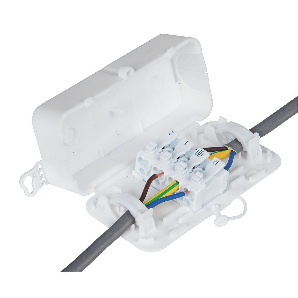Debox 2SL Screwless In-line Junction Box - DEKSB-003 image 0