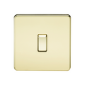Polished Brass 20A 1G DP Switch - SF8341PB image 0