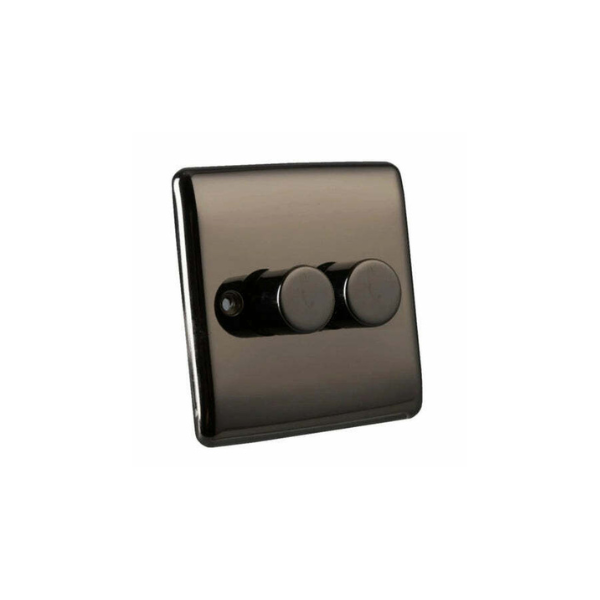 Definition 2 Gang 400W Dimmer Switch D23BN image 0