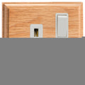 Varilight Kilnwood 1-Gang 13A Double Pole Switched Socket - XK4OW image 0
