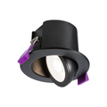 Matt Black Fire Rated IP65 Tilt Downlight SpektroLED Evo with 2 x Wattage and 4 x CCT image 0