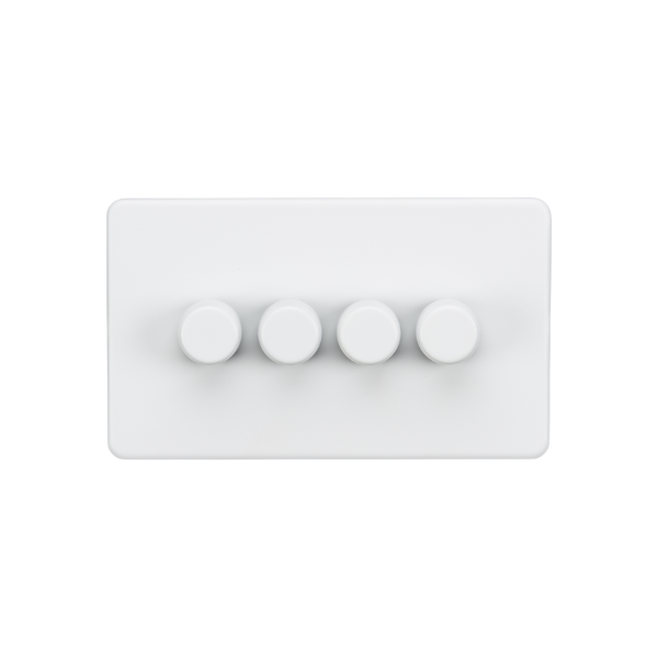 Matt White 4G 2-way 10-200W (5-150W LED) Intelligent dimmer - SF2194MW image 0