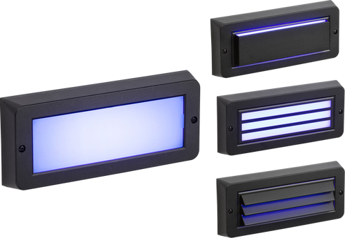 230V IP65 5W Blue LED Surface Mount Brick light - Black - BL5BLBK image 0