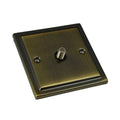 Antique Brass 1 Gang Satellite Outlet R59AB image 0