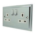Regency Polished Chrome Double 2 Gang 13a Socket R07PCW image 0